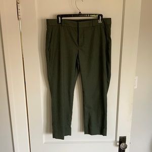 Banana Republic Avery Olive Green Cropped Pants
